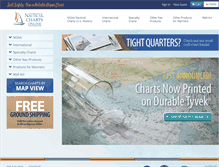 Tablet Screenshot of nauticalchartsonline.com